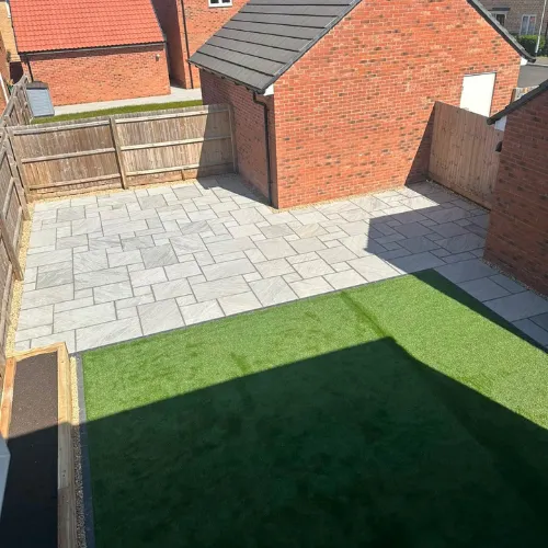 Recent landscaping project